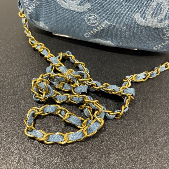 Unbranded Adorable Chanel Inspired Denim Camera Bag with Chain Strap (JB1349) - Picture 2 of 7
